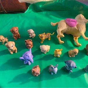 Barbie Fashion Doll Pets Lot 16 pc Dogs Cats Bunny monkey bunny elephant
